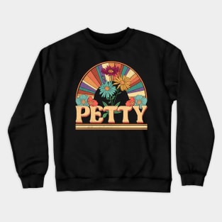 Petty Flowers Name Personalized Gifts Retro Style Crewneck Sweatshirt